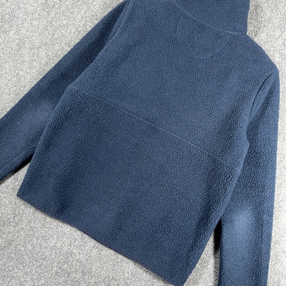 Vineyard Vines Half Zip Deep Pile Fleece Jacket Navy Blue Womens Small #2561 - Picture 4 of 10